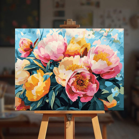 Paint by numbers - Golden Petals - MyArt