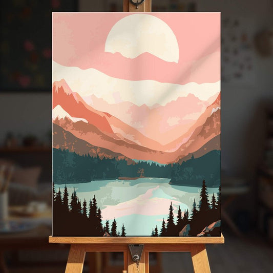 Paint by numbers - Blush Horizons - MyArt