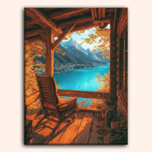 Paint by numbers - Alpine Lake - MyArt