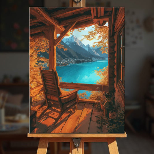 Paint by numbers - Alpine Lake - MyArt