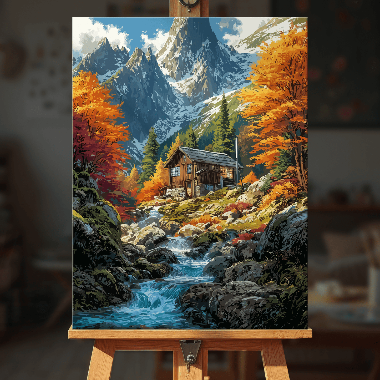 Paint by numbers - Alpine Stream - MyArt