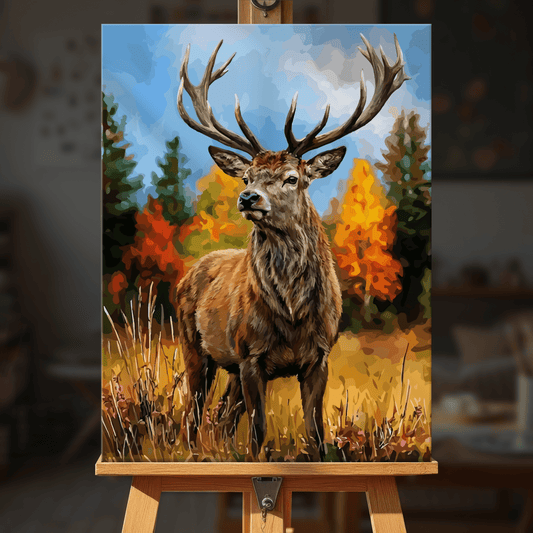 Paint by numbers - Amber Stag - MyArt