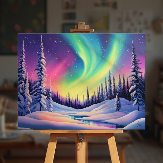 Paint by numbers - Arctic Lights - MyArt