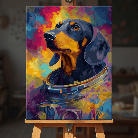 Paint by numbers - Artistic Dachshund - MyArt