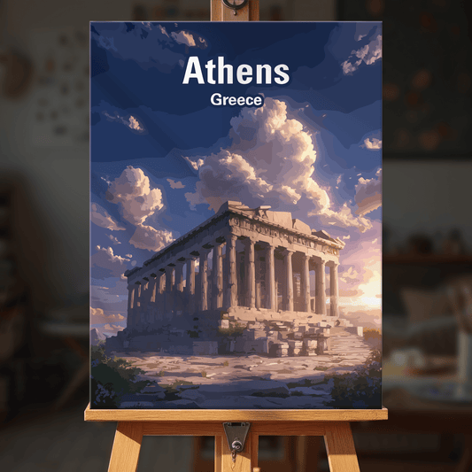 Paint by numbers - Athens Ruins - MyArt