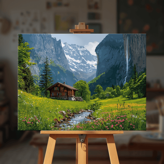 Paint by numbers - Aurora Forest - MyArt