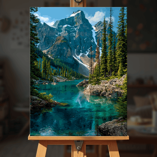 Paint by numbers - Aurora Lagoon - MyArt