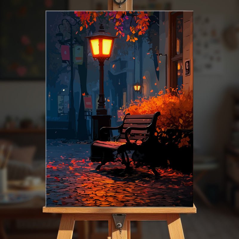 Paint by numbers - Autumn Bench - MyArt