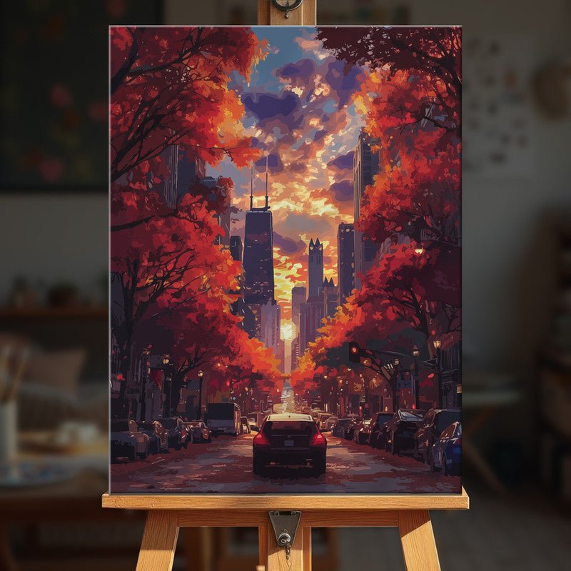 Paint by numbers - Autumn Cabin - MyArt