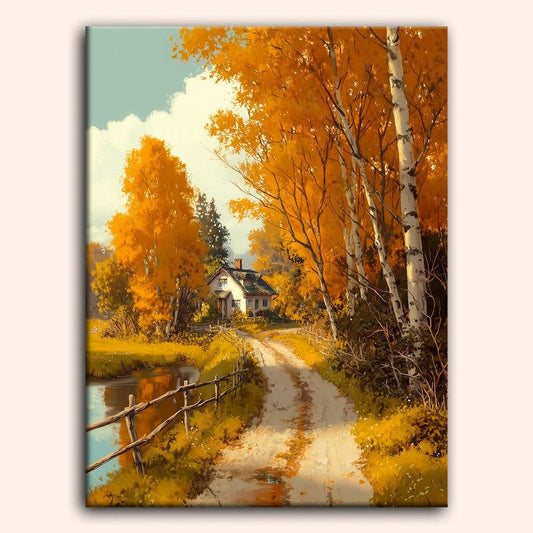 Paint by numbers - Autumn Cottage - MyArt