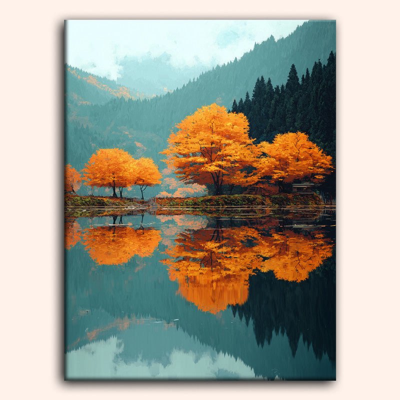 Paint by numbers - Autumn Lake - MyArt