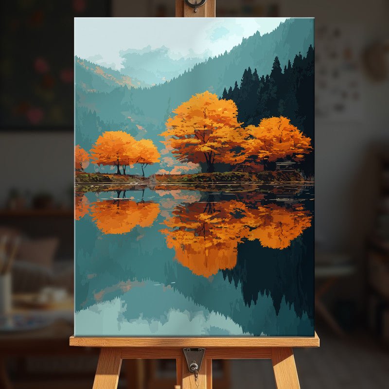Paint by numbers - Autumn Lake - MyArt
