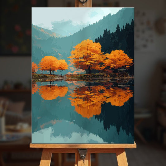 Paint by numbers - Autumn Lake - MyArt