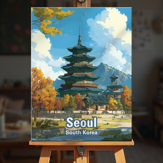 Paint by numbers - Autumn Pagoda - MyArt