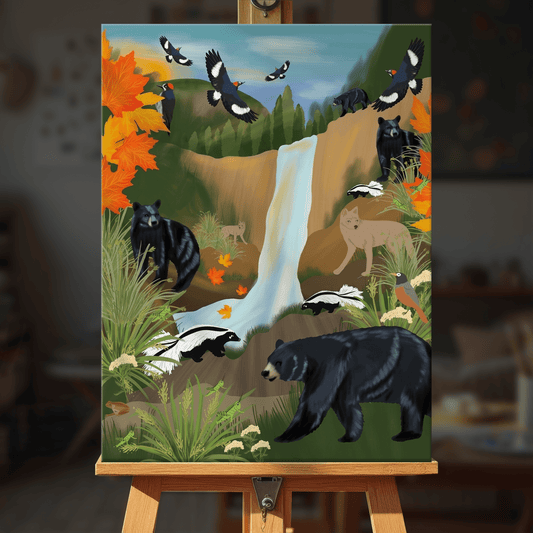 Paint by numbers - Autumn Waterfall - MyArt