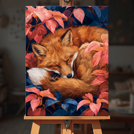 Paint by numbers - Autumn Foxes - MyArt