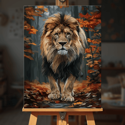 Paint by numbers - Autumn Lion - MyArt