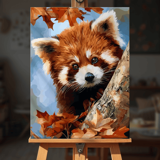 Paint by numbers - Autumn Red Panda - MyArt