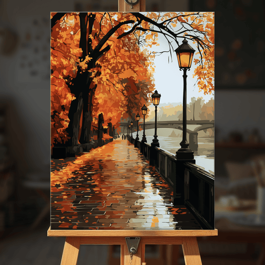 Paint by numbers - Autumn Walkway - MyArt