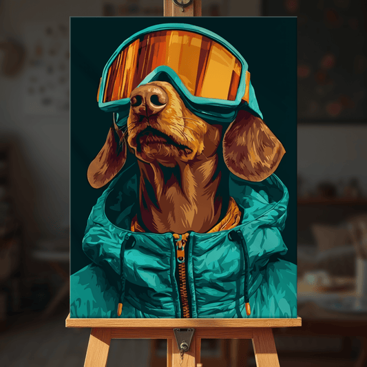 Paint by numbers - Aviator Dog - MyArt