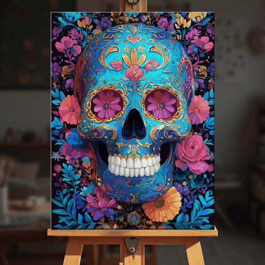 Paint by numbers - Azure Skull - MyArt