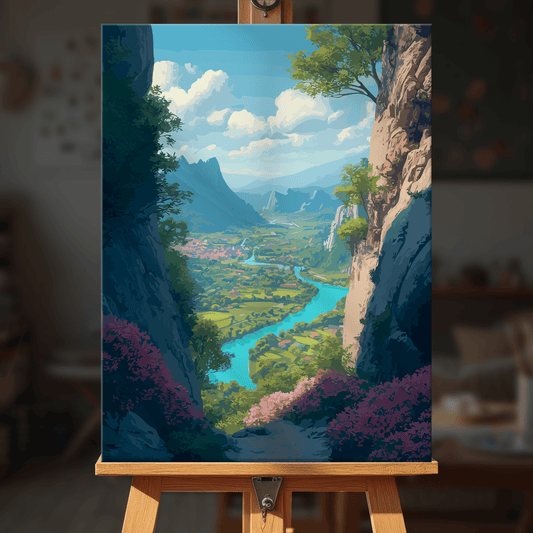 Paint by numbers - Azure Valley - MyArt