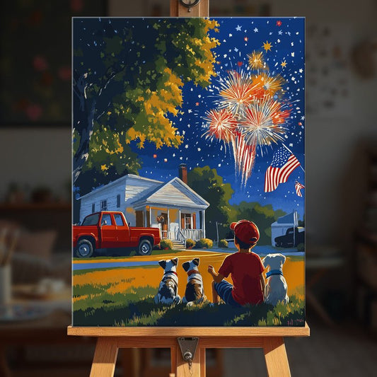Paint by numbers - Backyard Celebration - MyArt