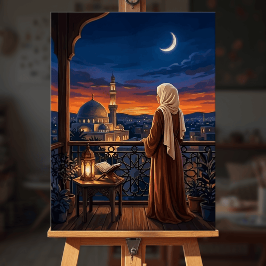 Paint by numbers - Balcony Moon - MyArt