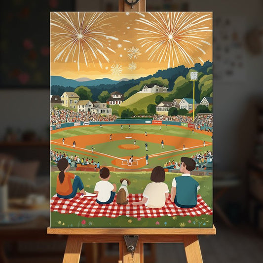 Paint by numbers - Baseball Night - MyArt