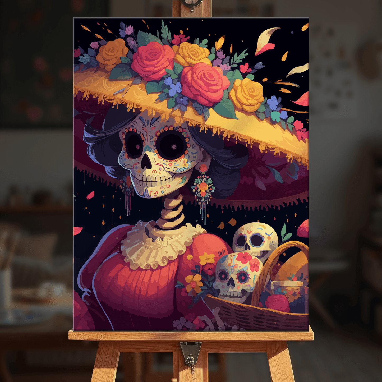 Paint by numbers - Basket Catrina - MyArt