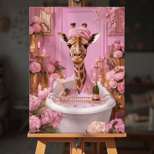 Paint by numbers - Bathing Giraffe - MyArt
