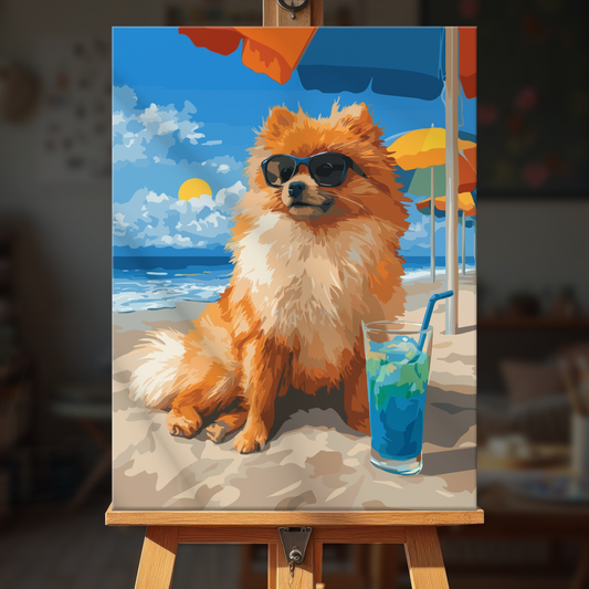 Beach Pomeranian