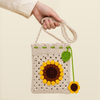 Beige-yellow Sunflower Tote Bag