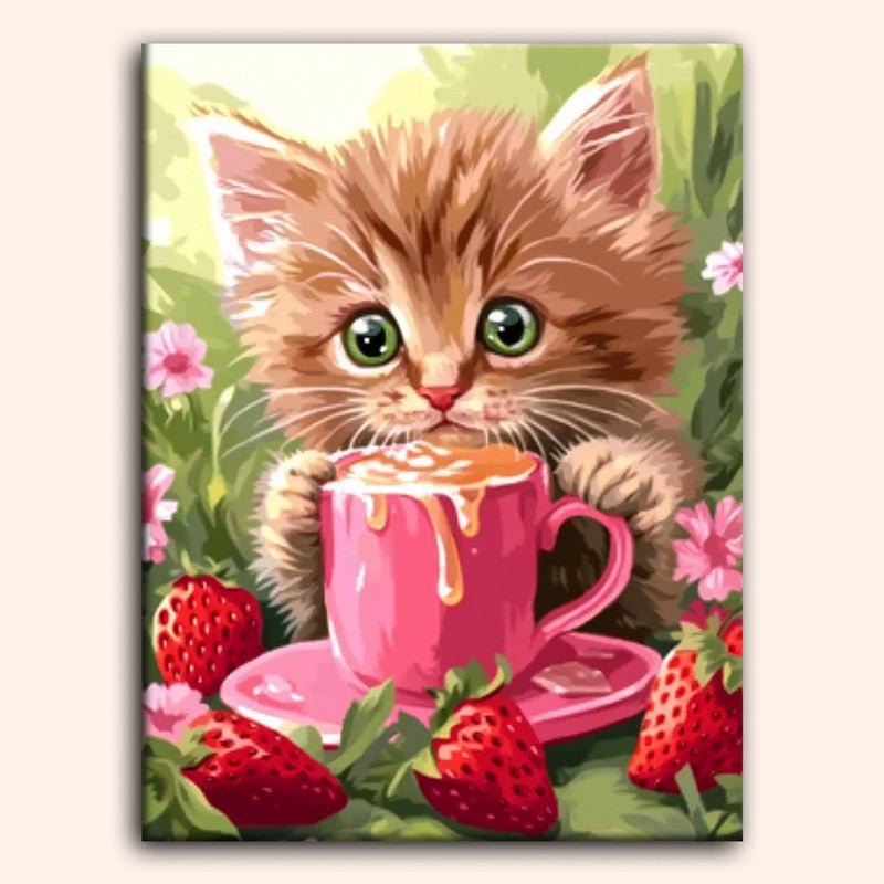 Paint by numbers - Berry Latte - MyArt