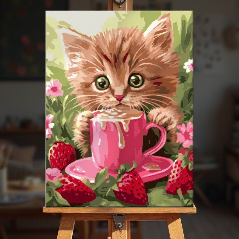 Paint by numbers - Berry Latte - MyArt