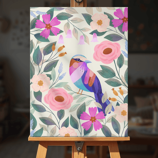 Paint by numbers - Bird in Rose Garden - MyArt