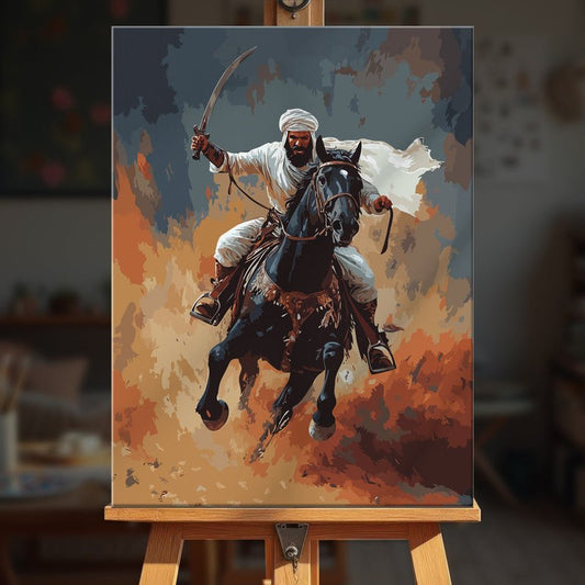 Paint by numbers - Blazing Charge - MyArt