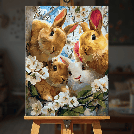 Paint by numbers - Bloom Bunnies - MyArt