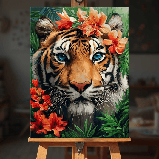 Paint by numbers - Blossom Tiger - MyArt