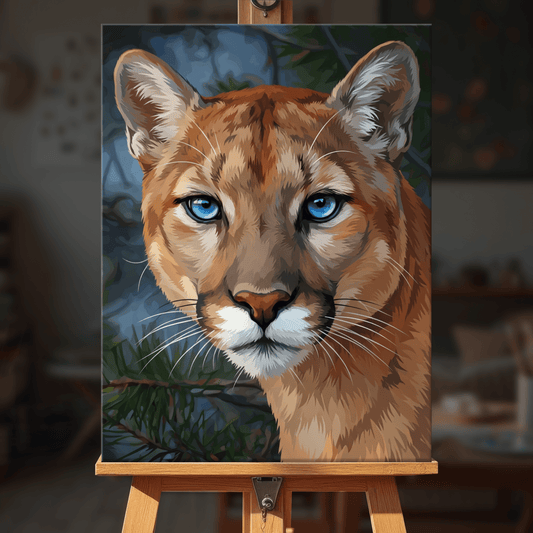 Paint by numbers - Blue Cougar - MyArt