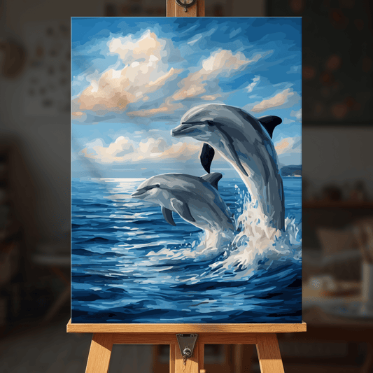 Paint by numbers - Blue Dolphin - MyArt