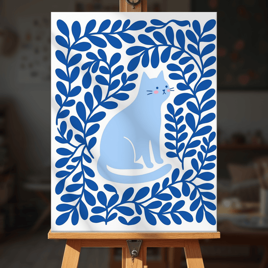 Paint by numbers - Blue Feline - MyArt
