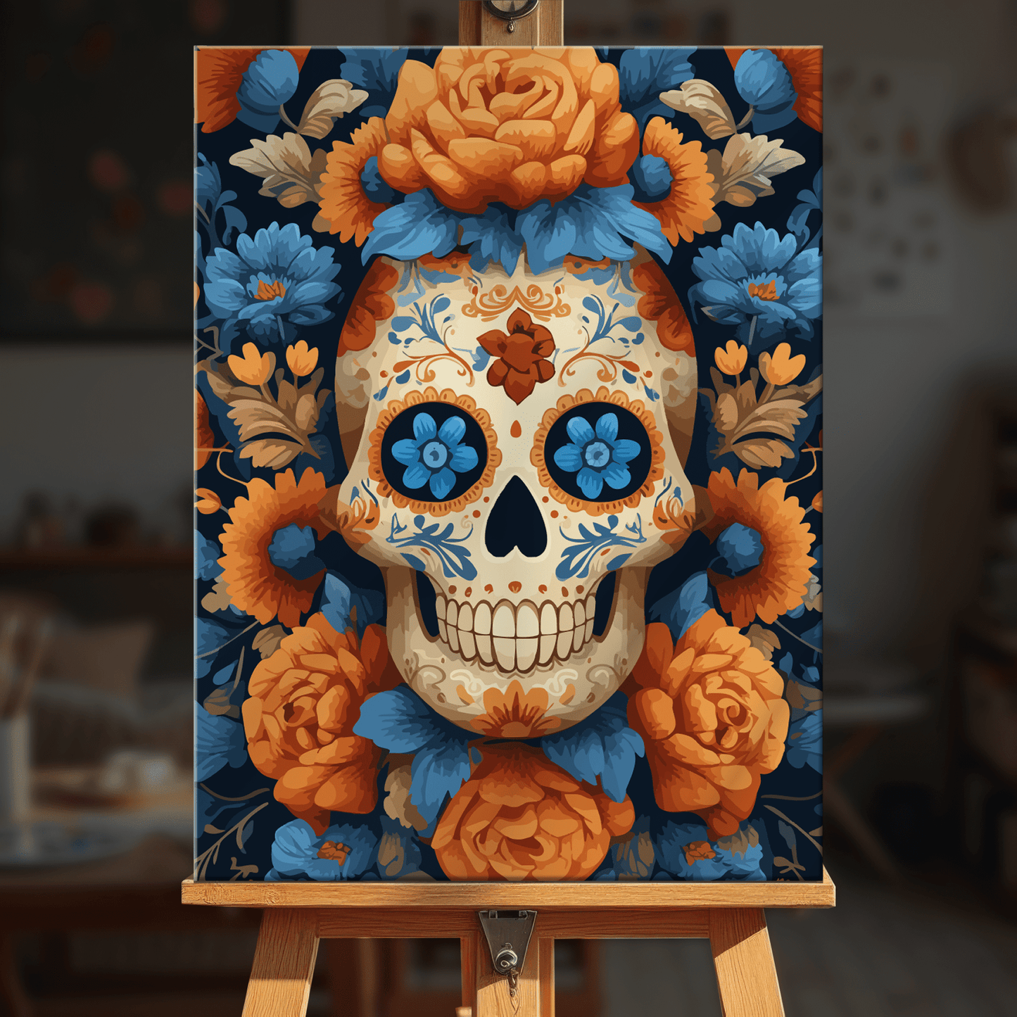 Paint by numbers - Blue Marigold - MyArt