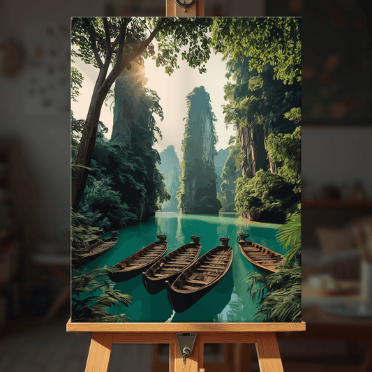 Paint by numbers - Boat Haven - MyArt