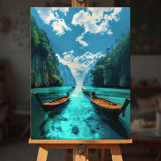 Paint by numbers - Boat Serenity - MyArt