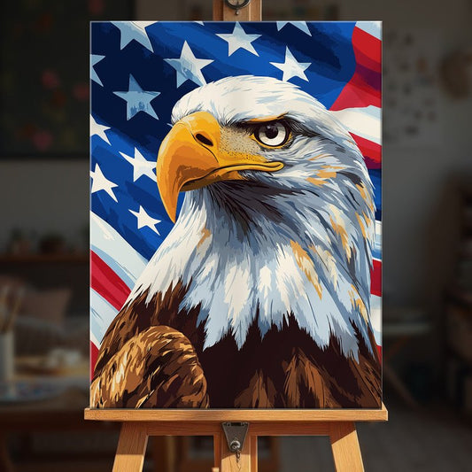 Paint by numbers - Bold Eagle - MyArt