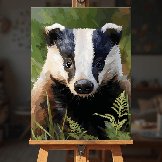 Paint by numbers - Bold Badger - MyArt