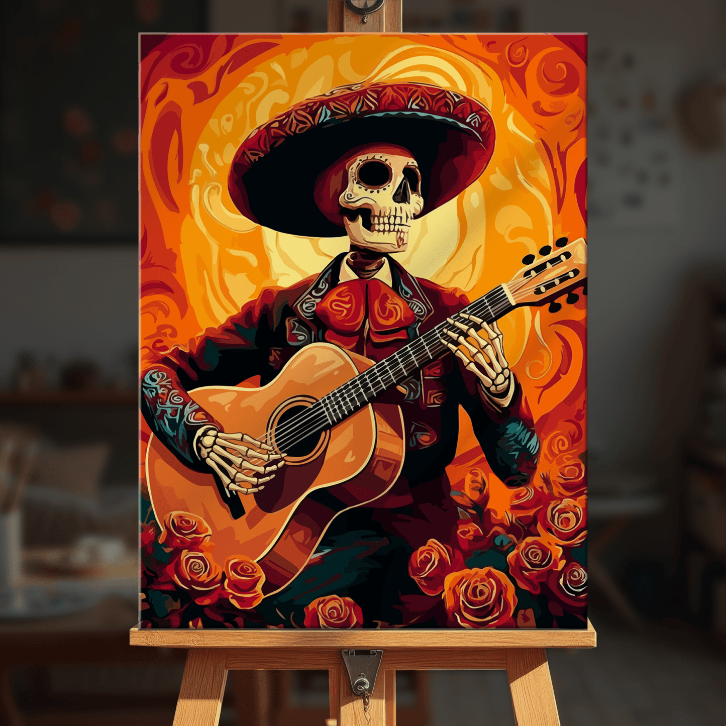 Paint by numbers - Bone Guitar - MyArt