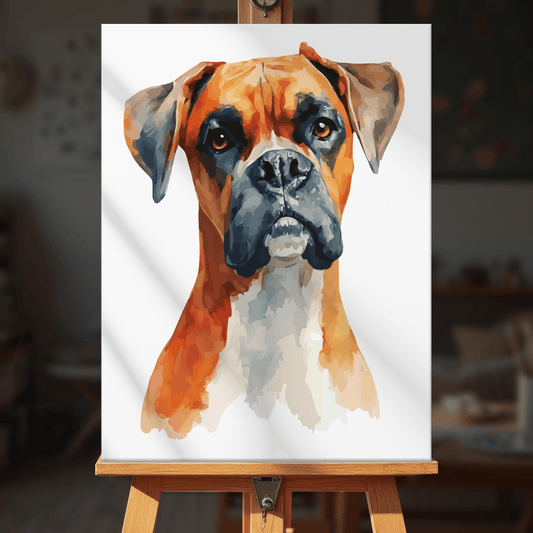 Paint by numbers - Boxer Portrait - MyArt