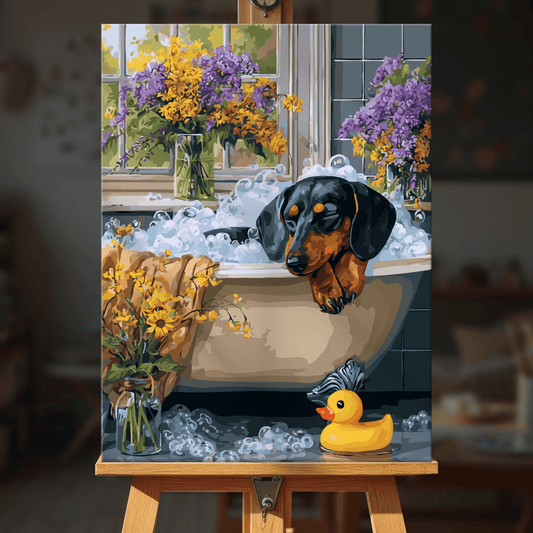 Paint by numbers - Bubble Dachshund - MyArt